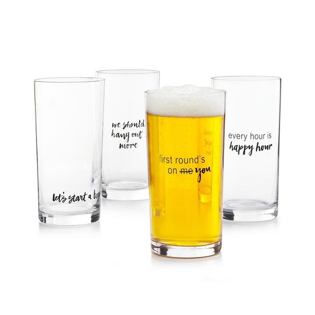 The Cellar Words Pint Glasses, Set of 4, Created for Macy's