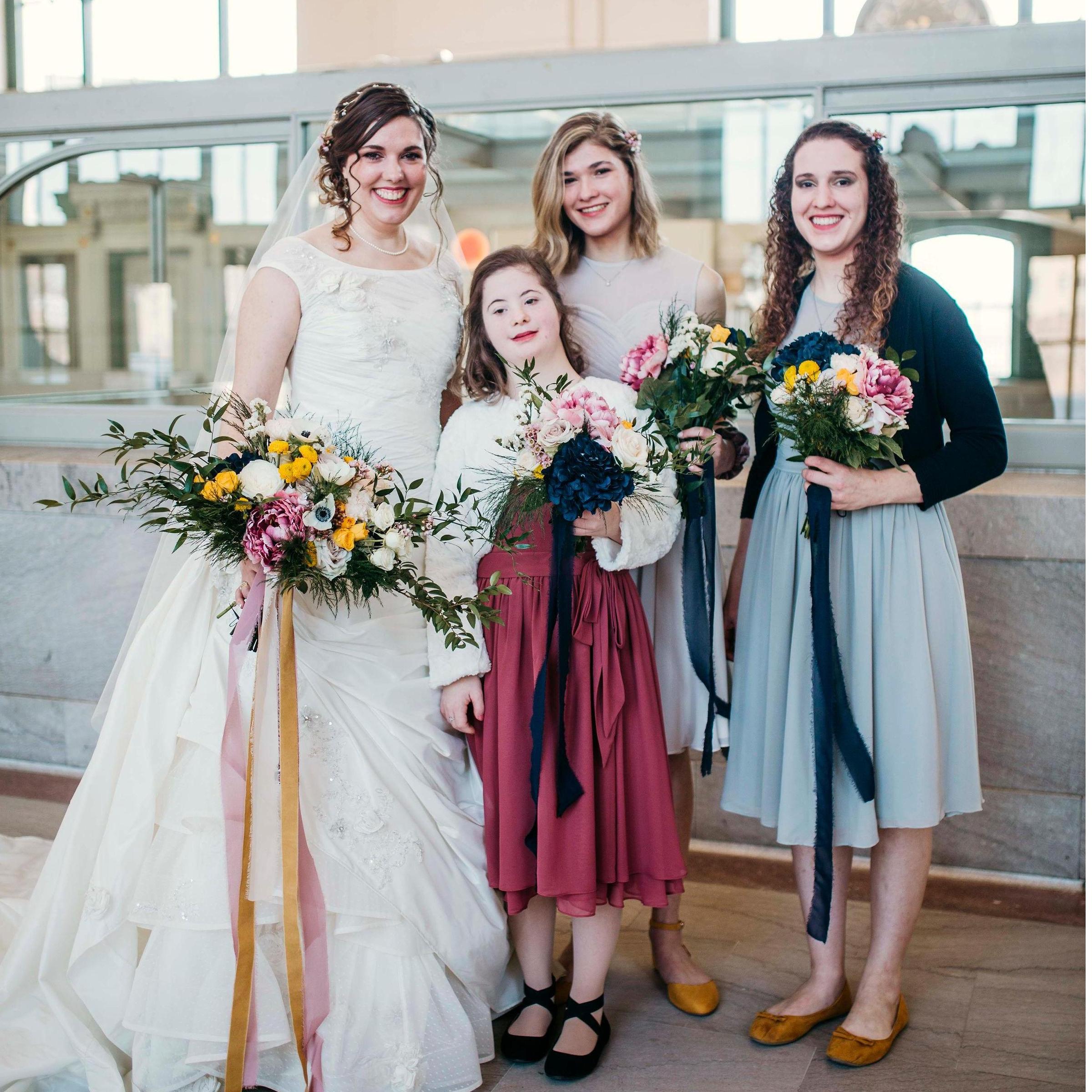 Elizabeth's beloved sisters, (R to L) Eva, Grace, and Naomi