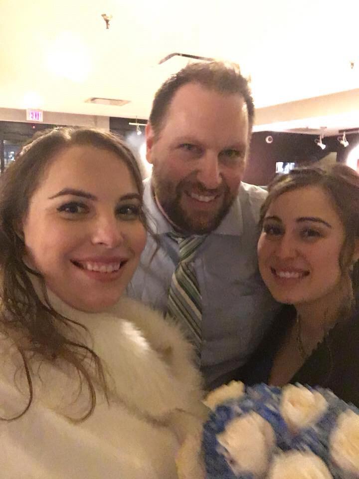 Megan and Jon's wedding (after Camille caught the bouquet).