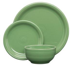 Bistro Coupe 3-Piece Place Setting, Service for 1 - Meadow