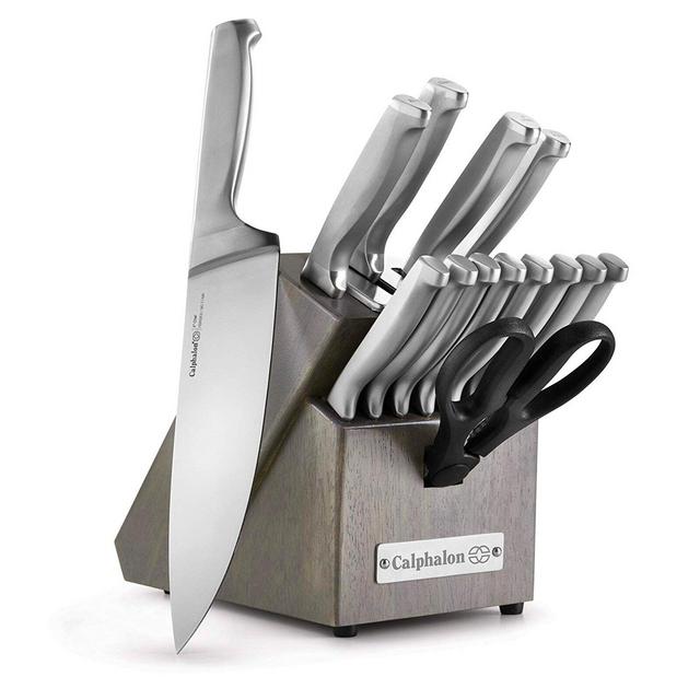 Calphalon 15 Piece Classic Self-Sharpening Knife Block Set
