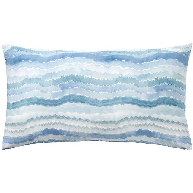 Rebecca Atwood Surf Reversible Organic Percale Sham, King Blue