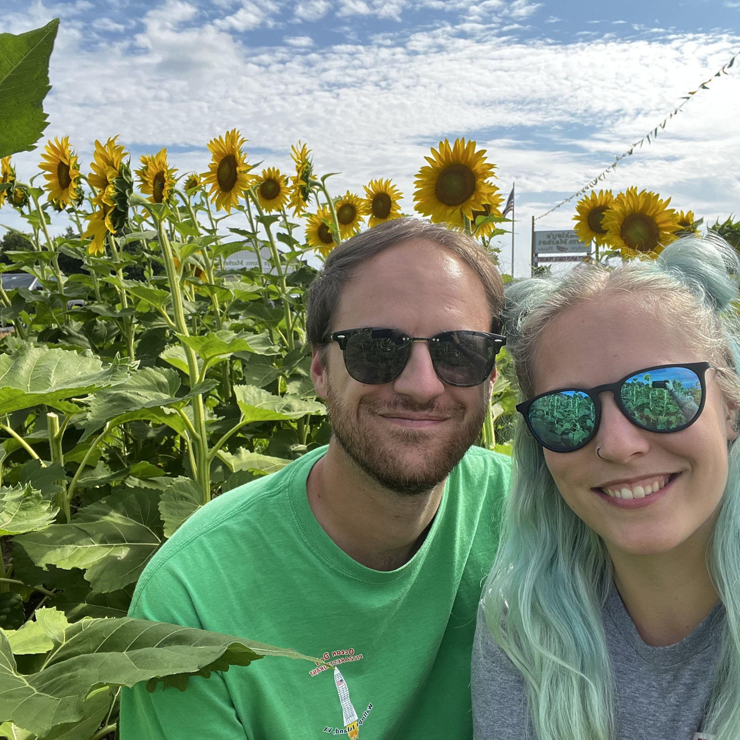 We love sunflowers.
