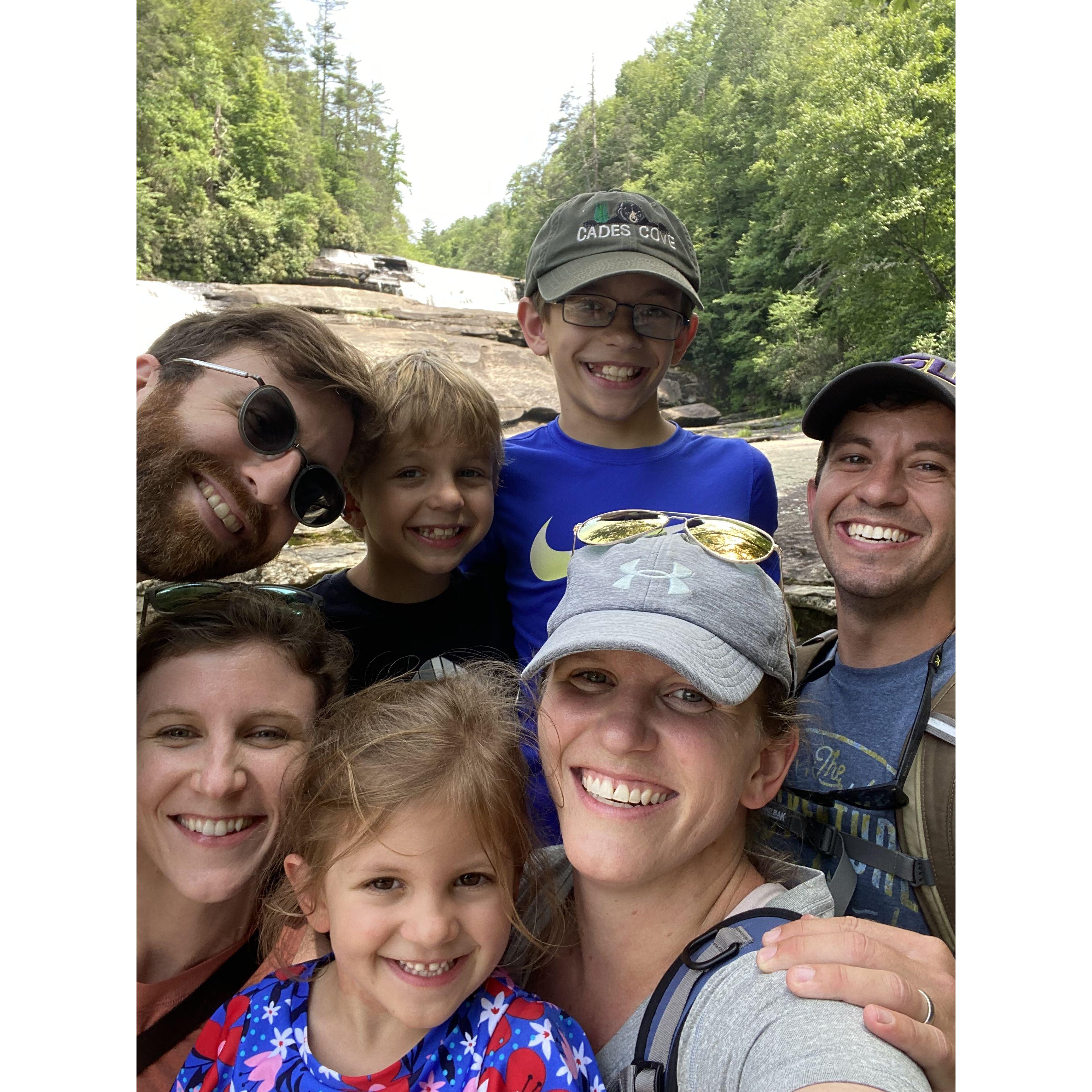 With family in the mountains