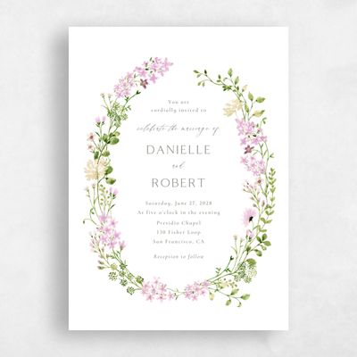 Flamingo, Pink Wedding Invitation - Rydal Classic