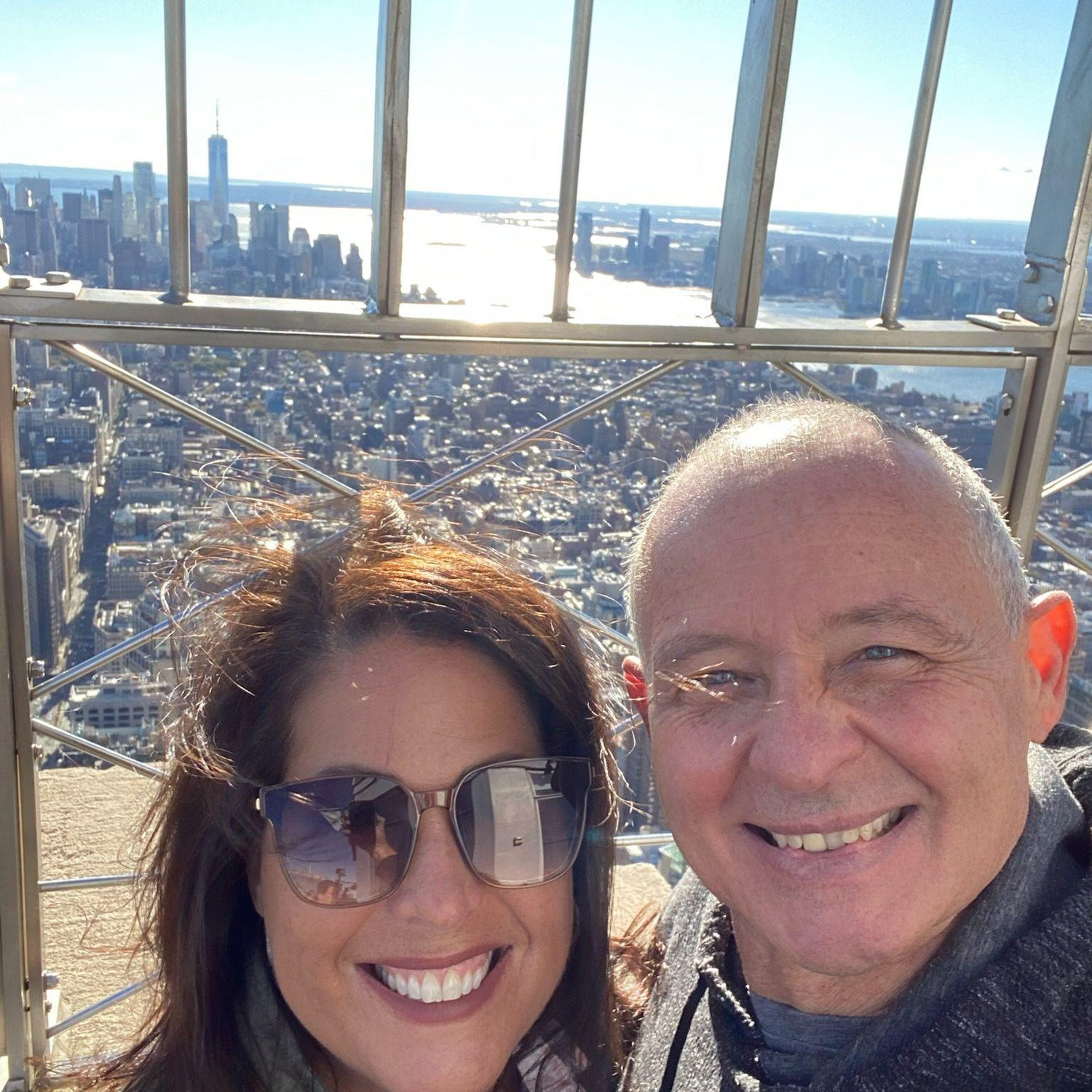 At the top of the Empire State Building