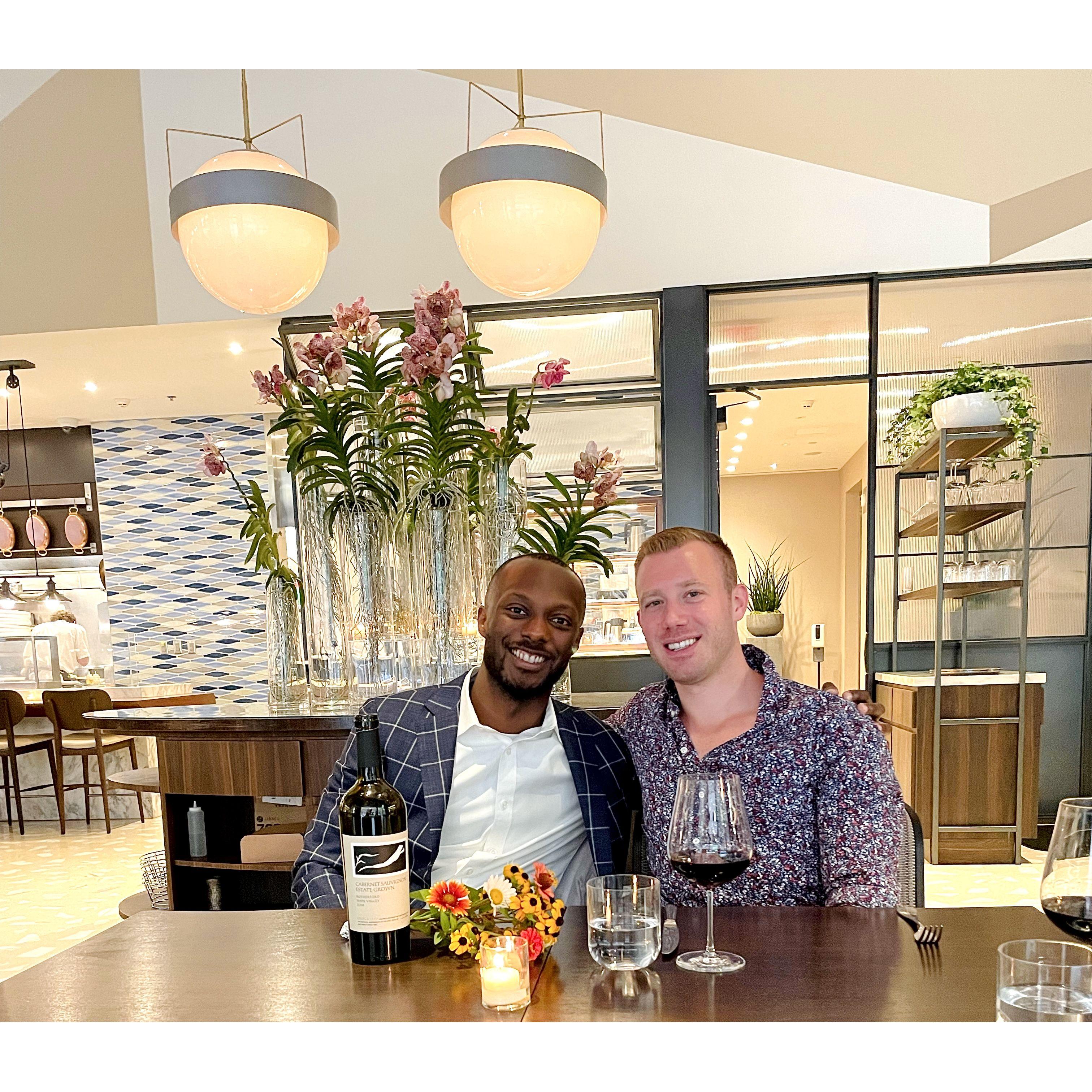 Our first date at Vernick Fish!