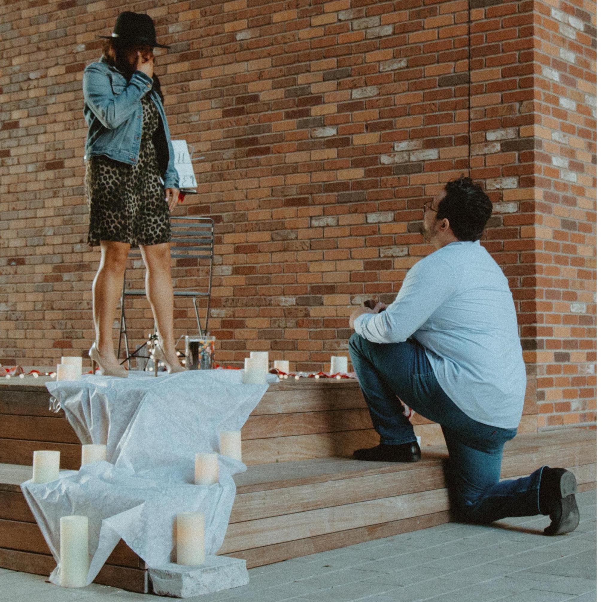 He truly surprised me when he proposed. I couldn't stop crying.