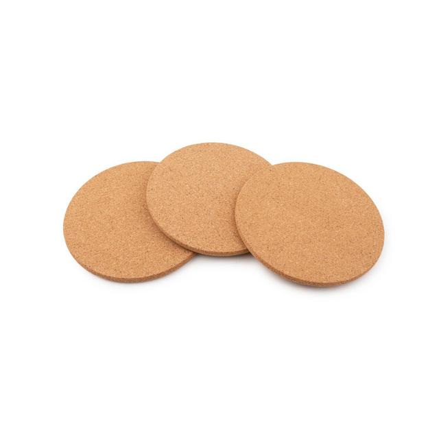 Simply Essential™ Round Cork Trivets in Tan (Set of 3)