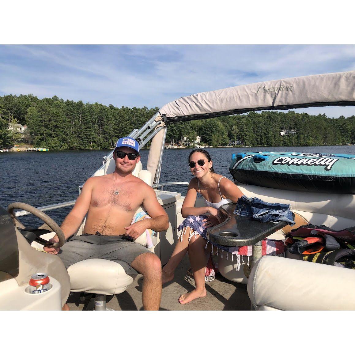 Hanging out on the party boat!