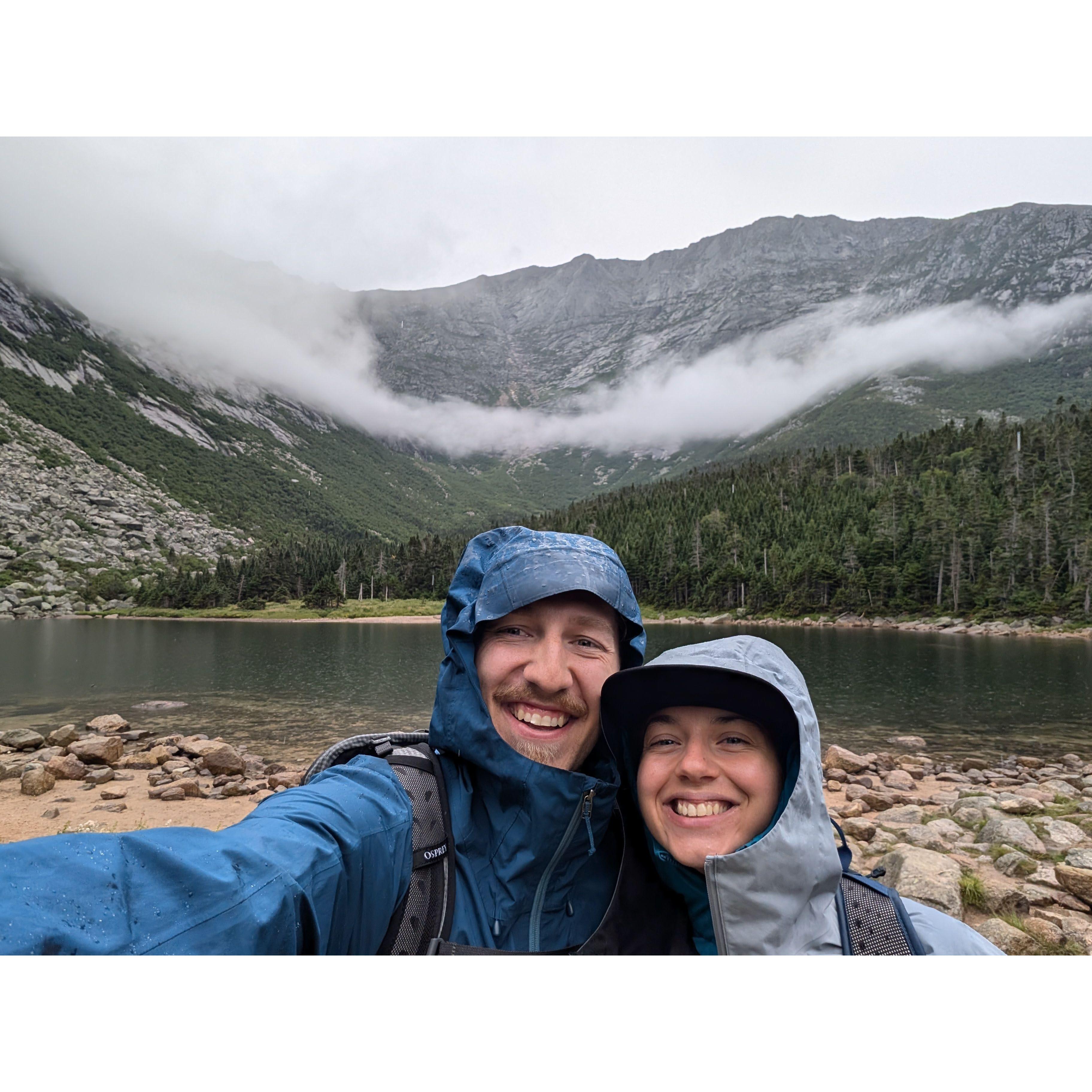 Right before ascending the ridgeline to the peak of Mt. Katadhin.