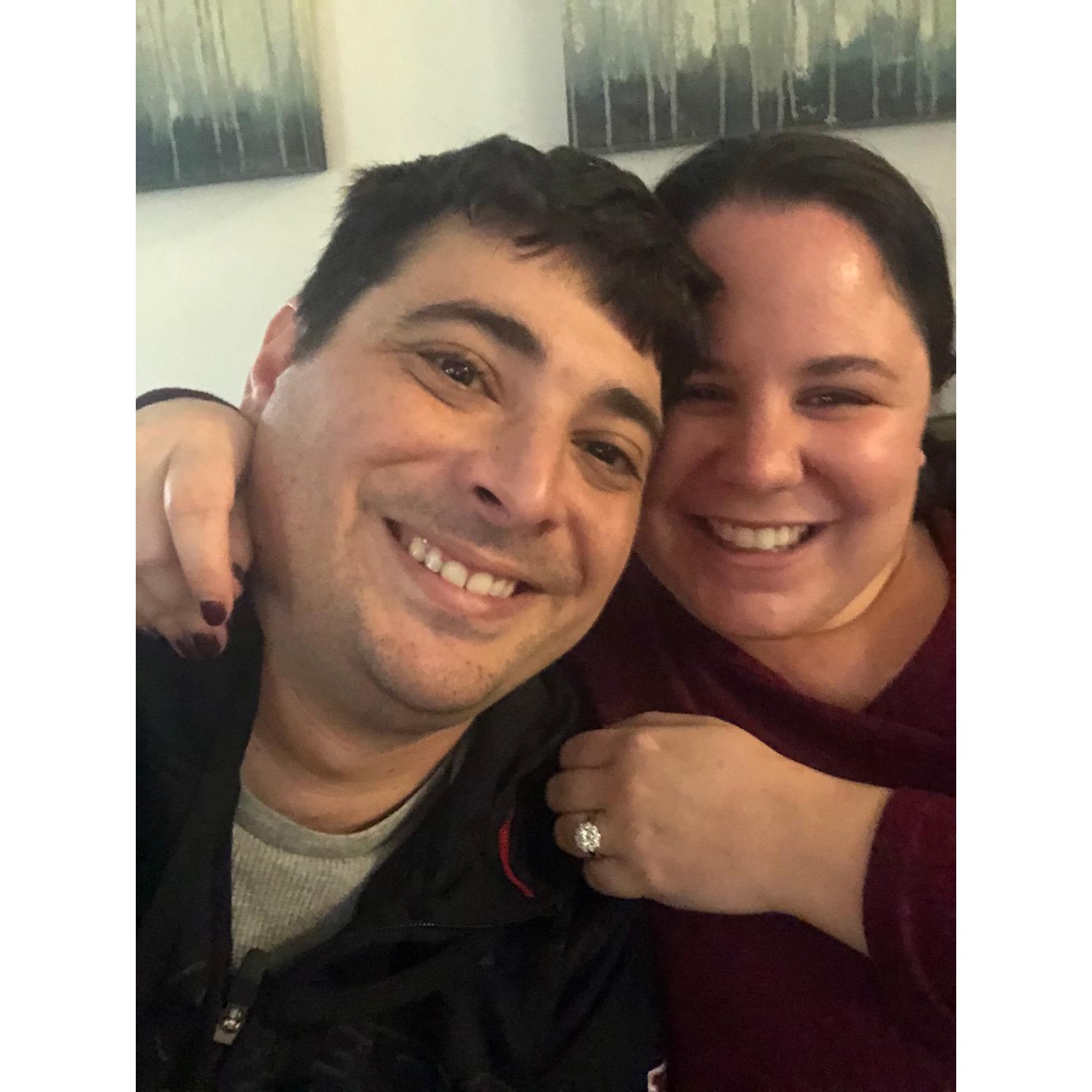 The night we got engaged!