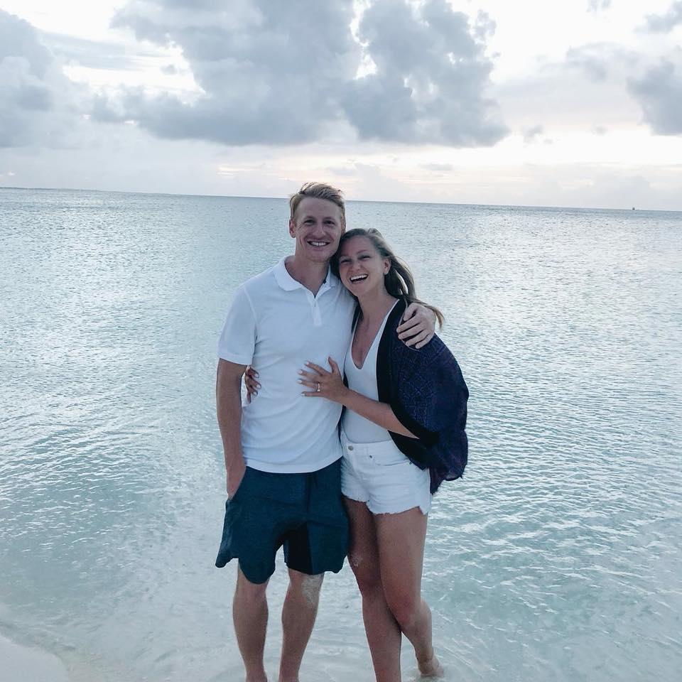 When we got engaged in Turks & Caicos!
