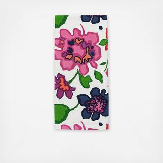 Festive Floral Tea Towel