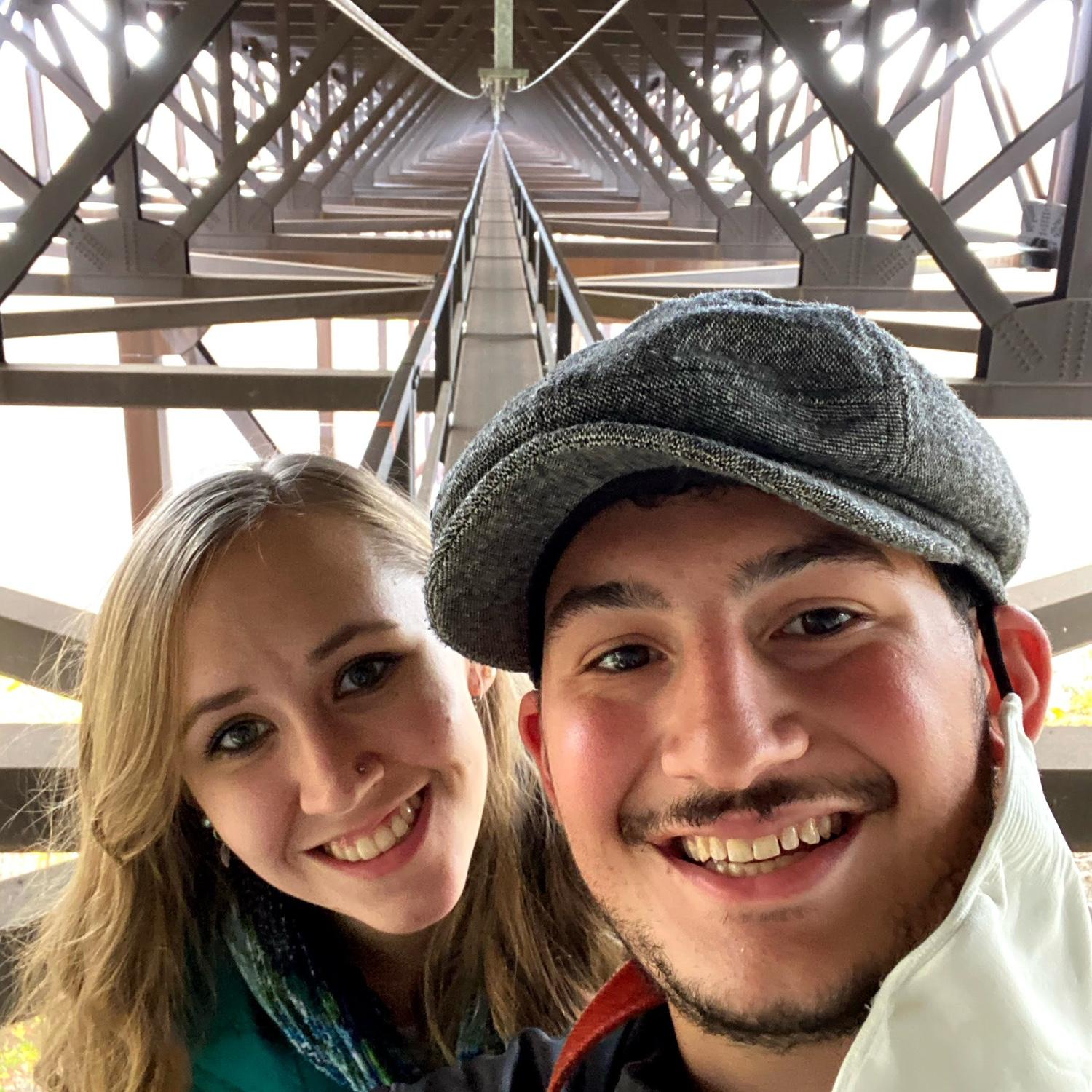 Walking the bridge. 2020