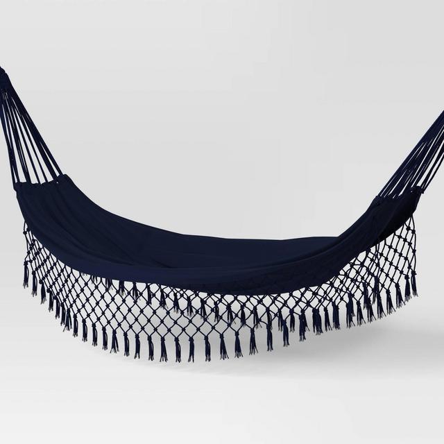 Boho Fringe Hammock Navy - Threshold™