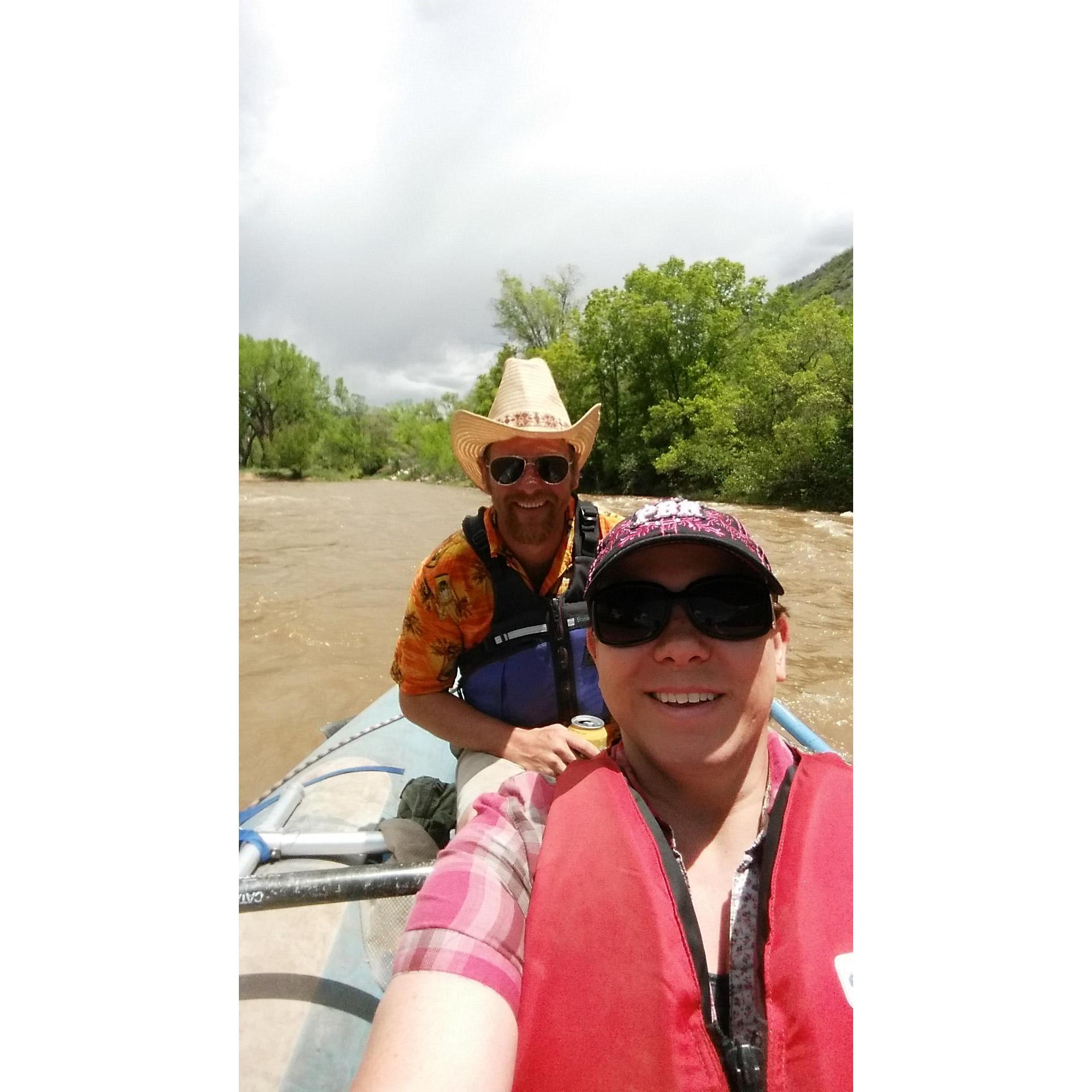 I love and am blessed all the adventure's we've shared together. We both have a passion and love for the outdoors, and he introduced me to rafting, and I LOVE IT!