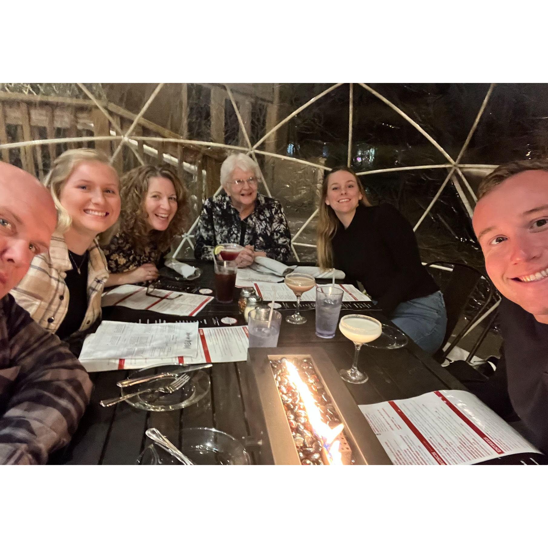 New Years Eve in a Bubble with the Minear Family