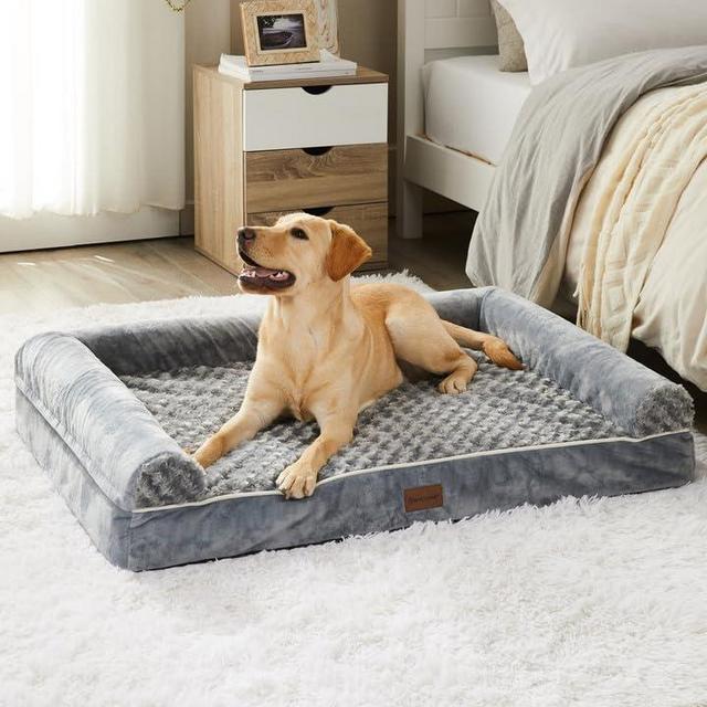 BFPETHOME XL Dog Bed, Waterproof Orthopedic Dog Beds for Extra Large Dogs, Jumber Dog Bed with Washble Cover & Non-Skid Bottom, Dog Couch Bed for Pet Sleeping, Pet Bed for Large Dogs