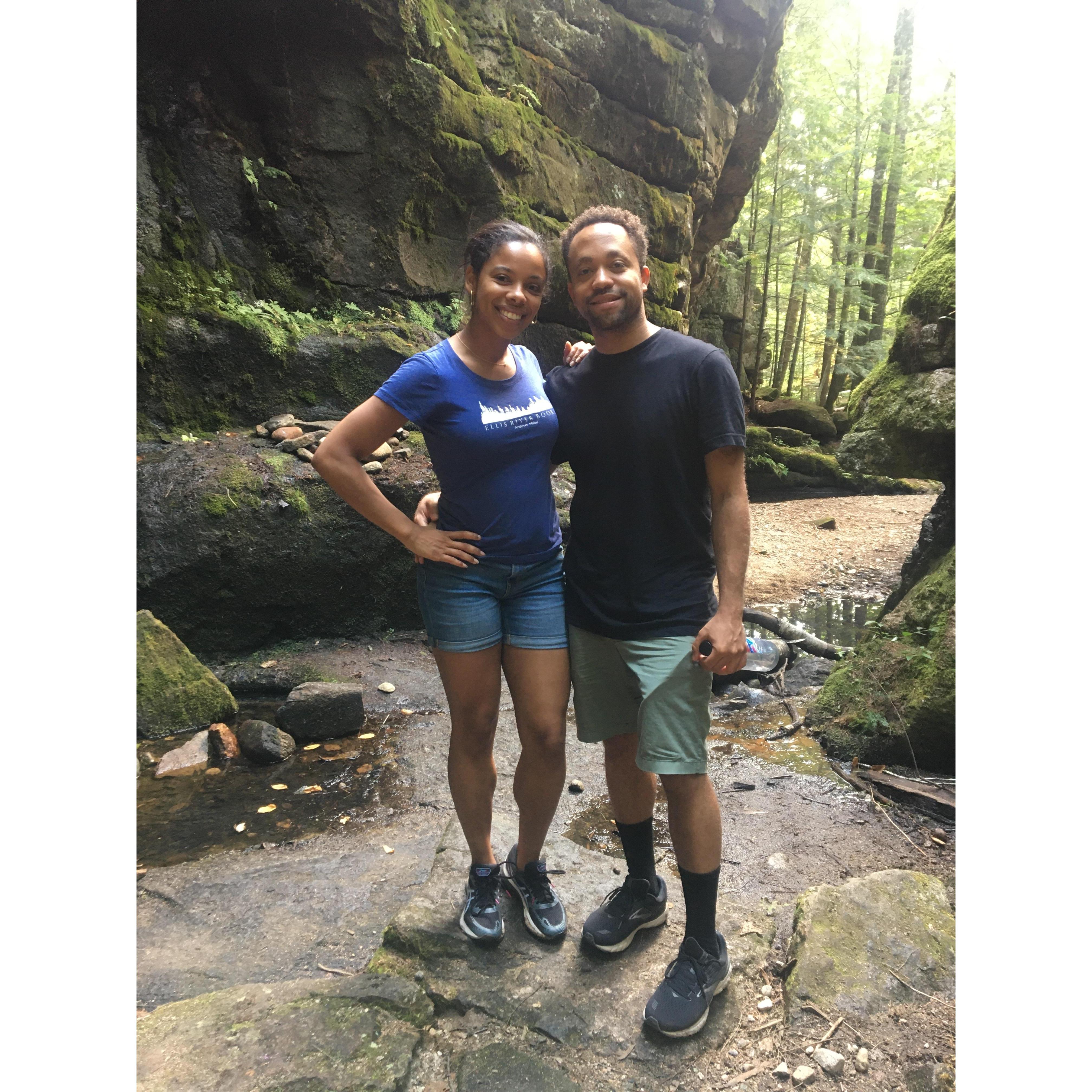 Hiking around Maine.