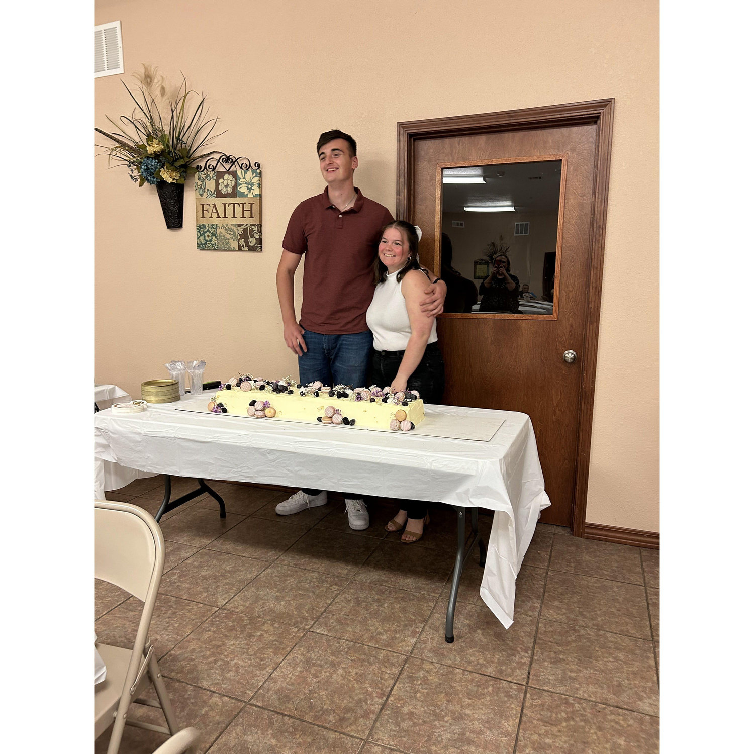 Wedding shower cake! It was so pretty!!