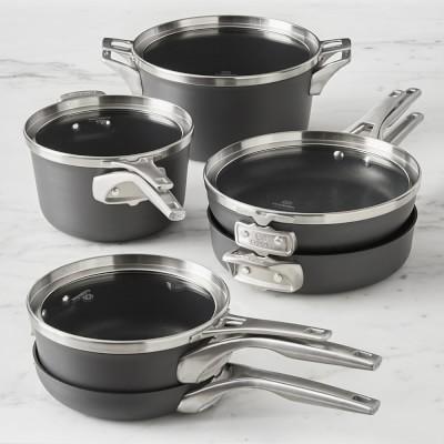 Calphalon Premier Space Saving Hard Anodized Nonstick 10-Piece Cookware Set