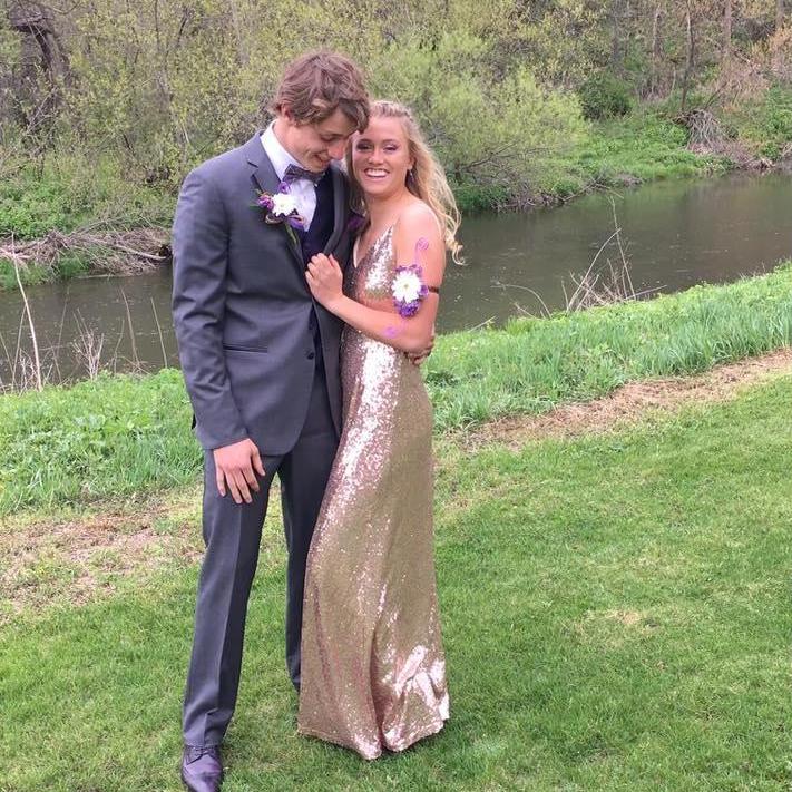 Henry's senior prom, 2016.