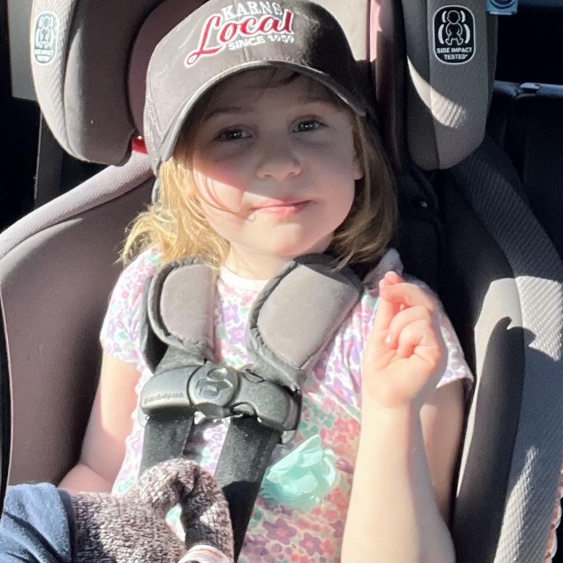 Marlowe rocking daddy’s hat