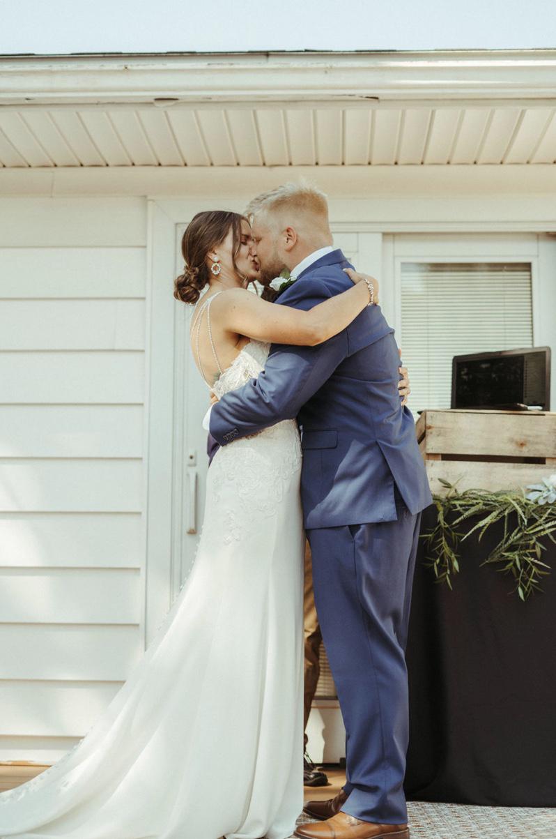 Our first kiss as wife and husband, June 2020