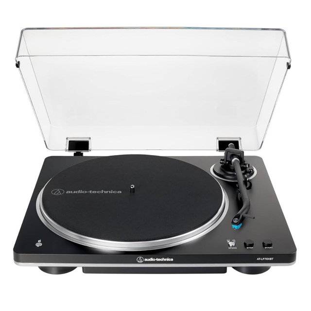 Audio-Technica AT-LP70XBT-BS Wireless Turntable, Black/Silver