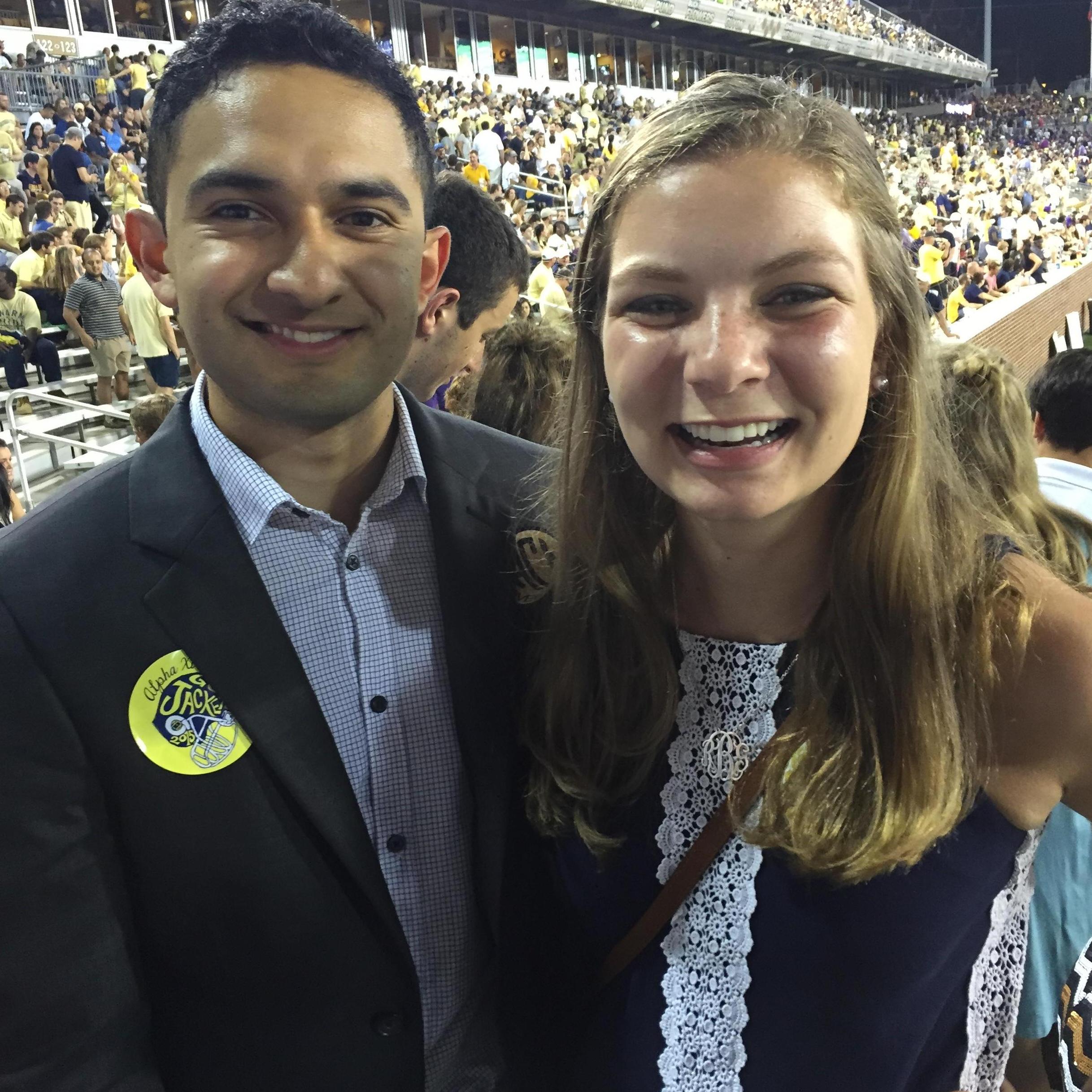 Our first GT game day together