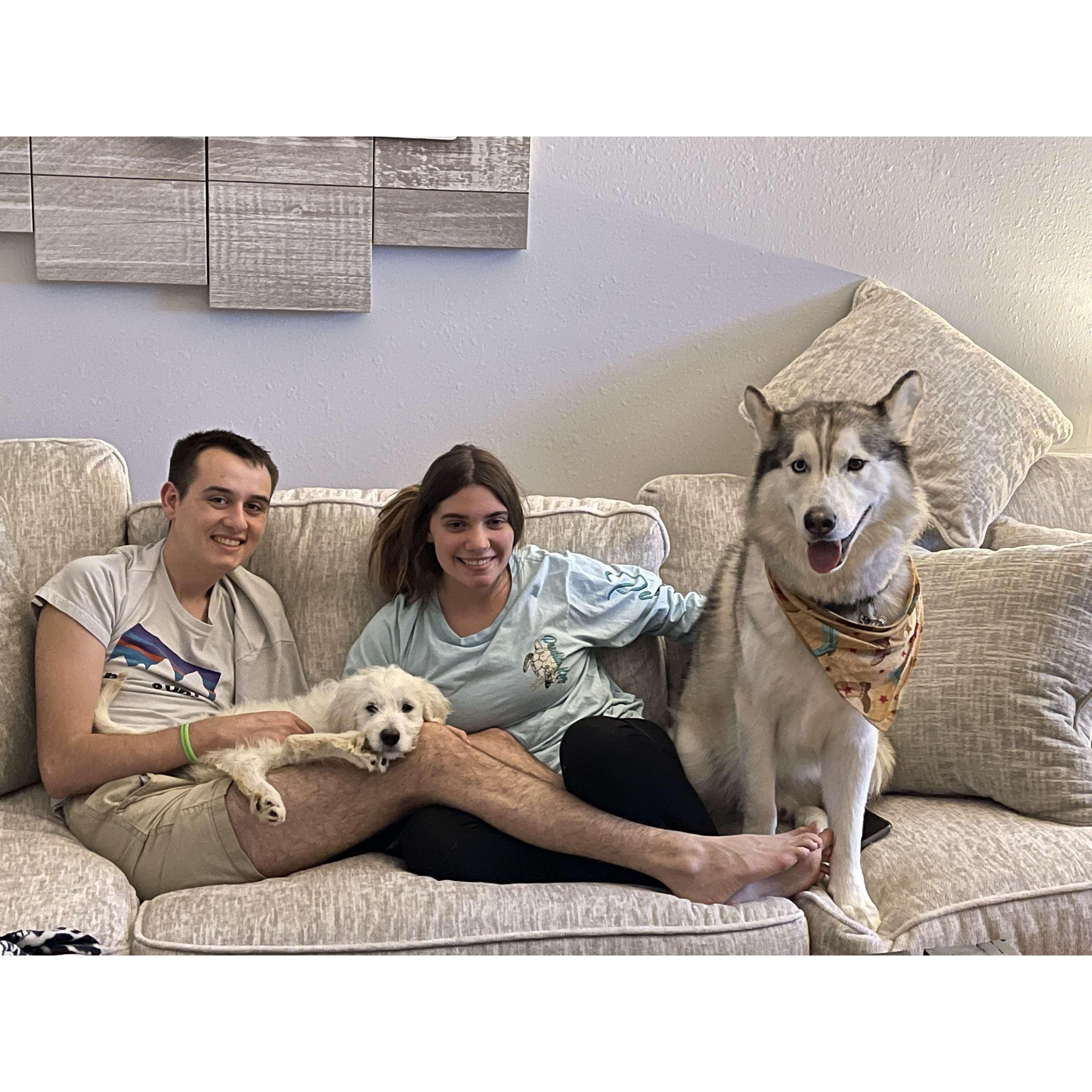 Family Photo On The New Couch