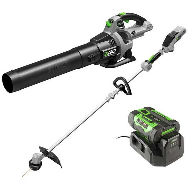 EGO Power+ ST1503LB 15 in. 56 V Battery Trimmer and Blower Combo Kit (Battery Charger) W/ 4.0 AH BATTERY