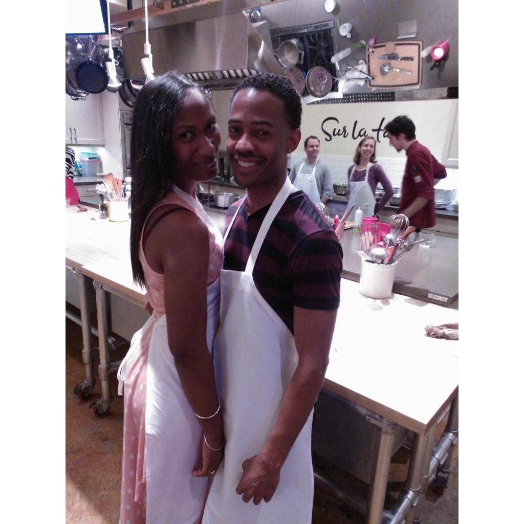 Our 2nd date! We took a cooking class at Sur La Table. Dec 2013