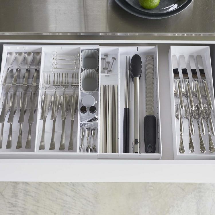 Yamazaki Home Tower Expandable Cutlery Storage Organizer Zola