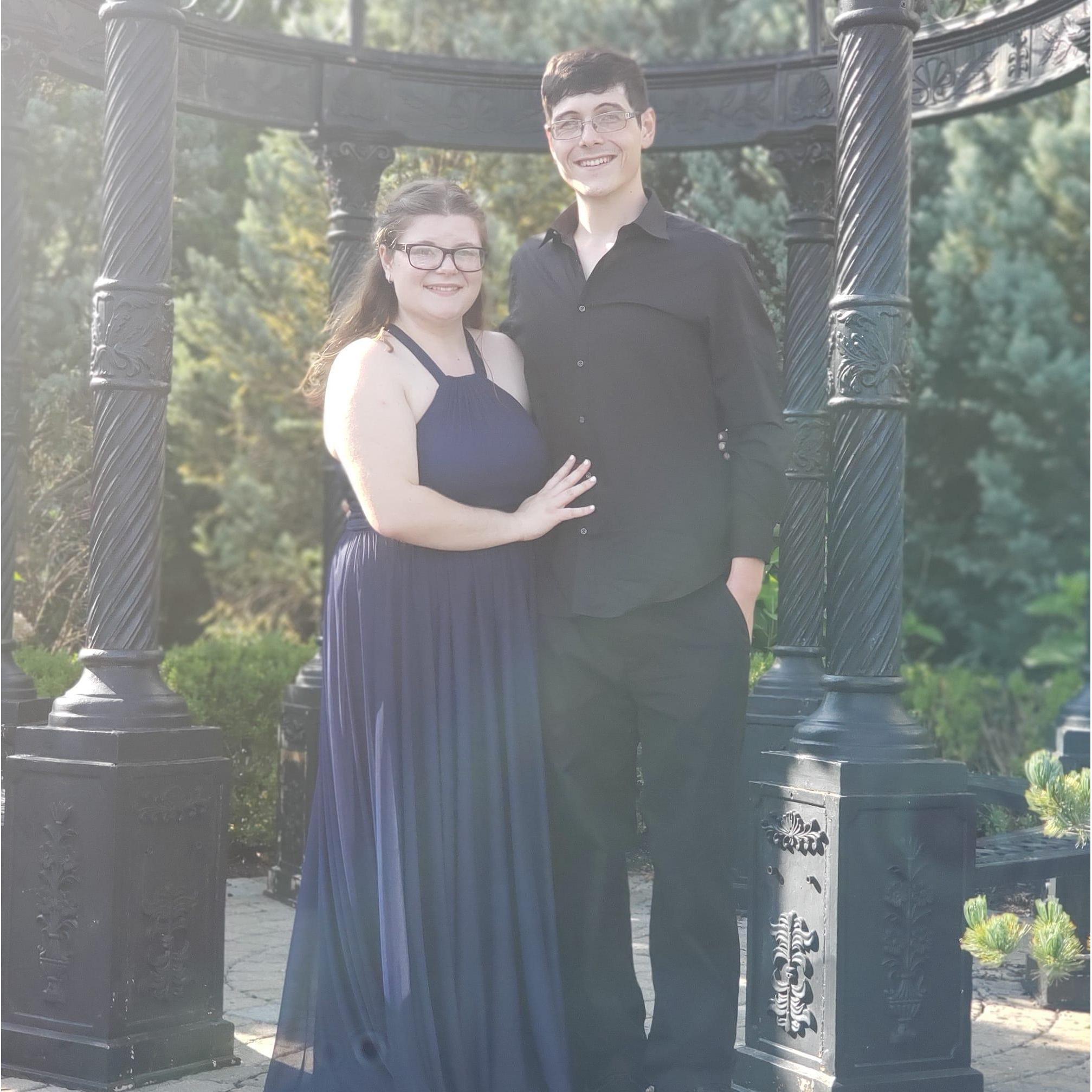 At our friends' wedding