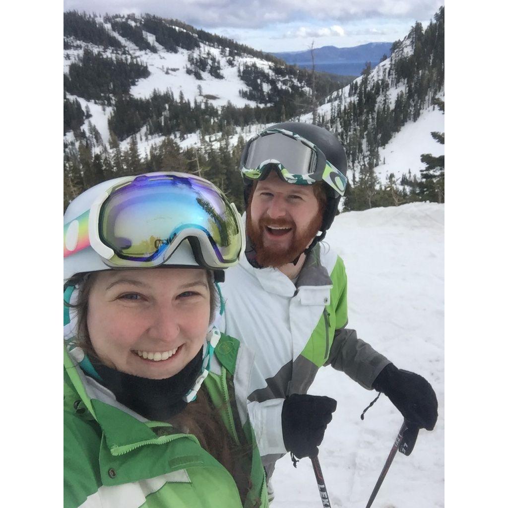 A couple of dopes hitting the slopes