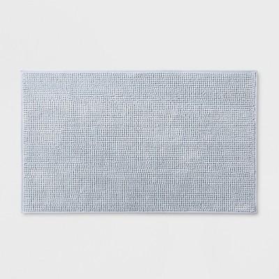 20"x34" Heathered Bath Rug Blue - Made By Design™
