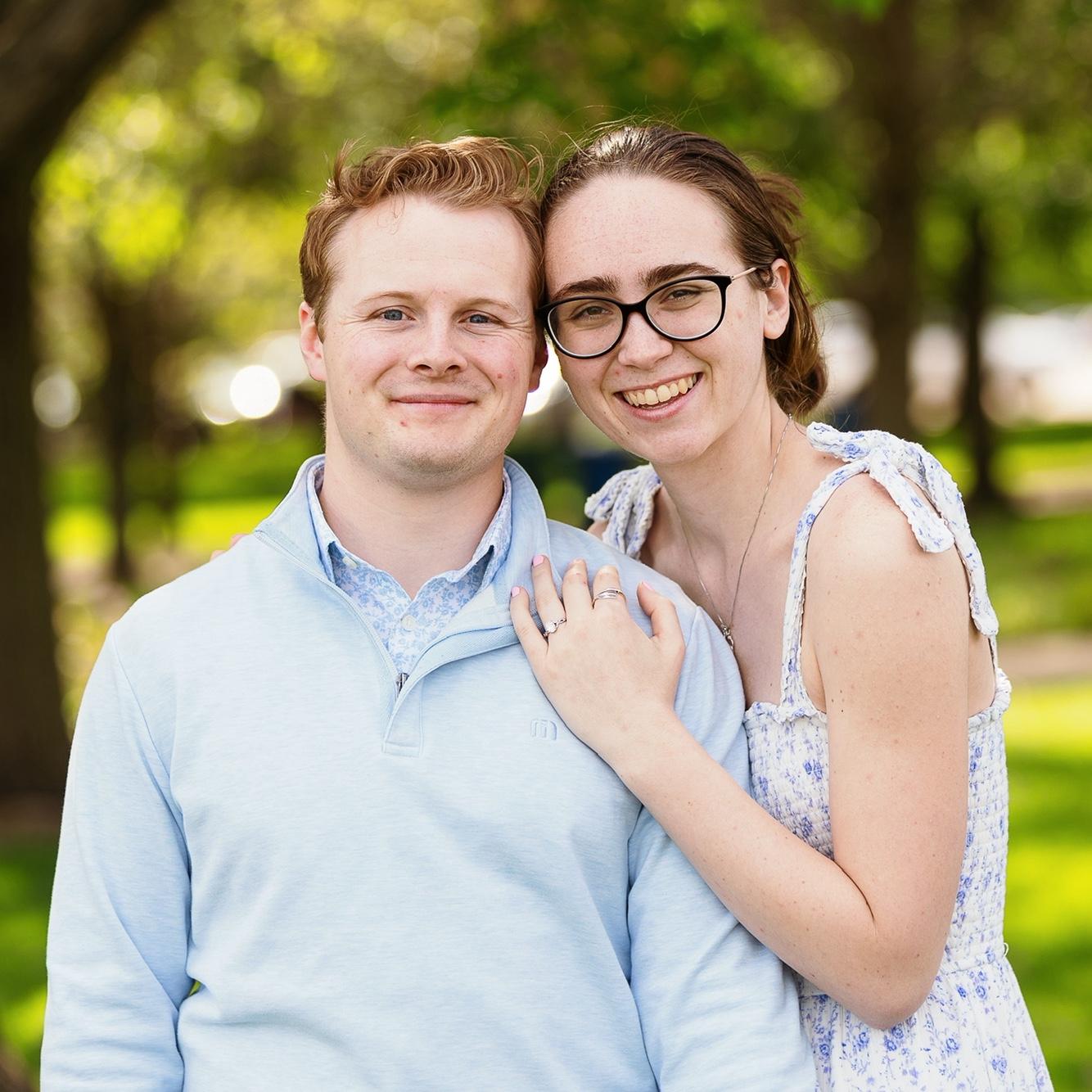 One of the beautiful engagement photos Sean's Aunt Tracy took of the couple after the proposal.