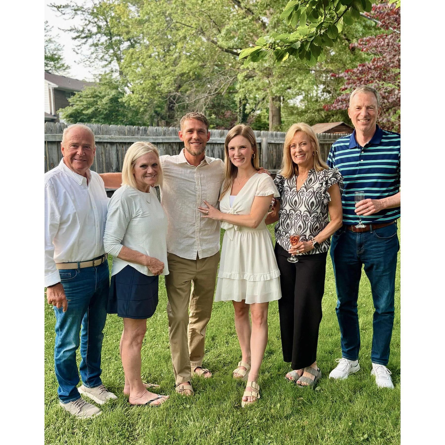 Our Parents on the night we got engaged