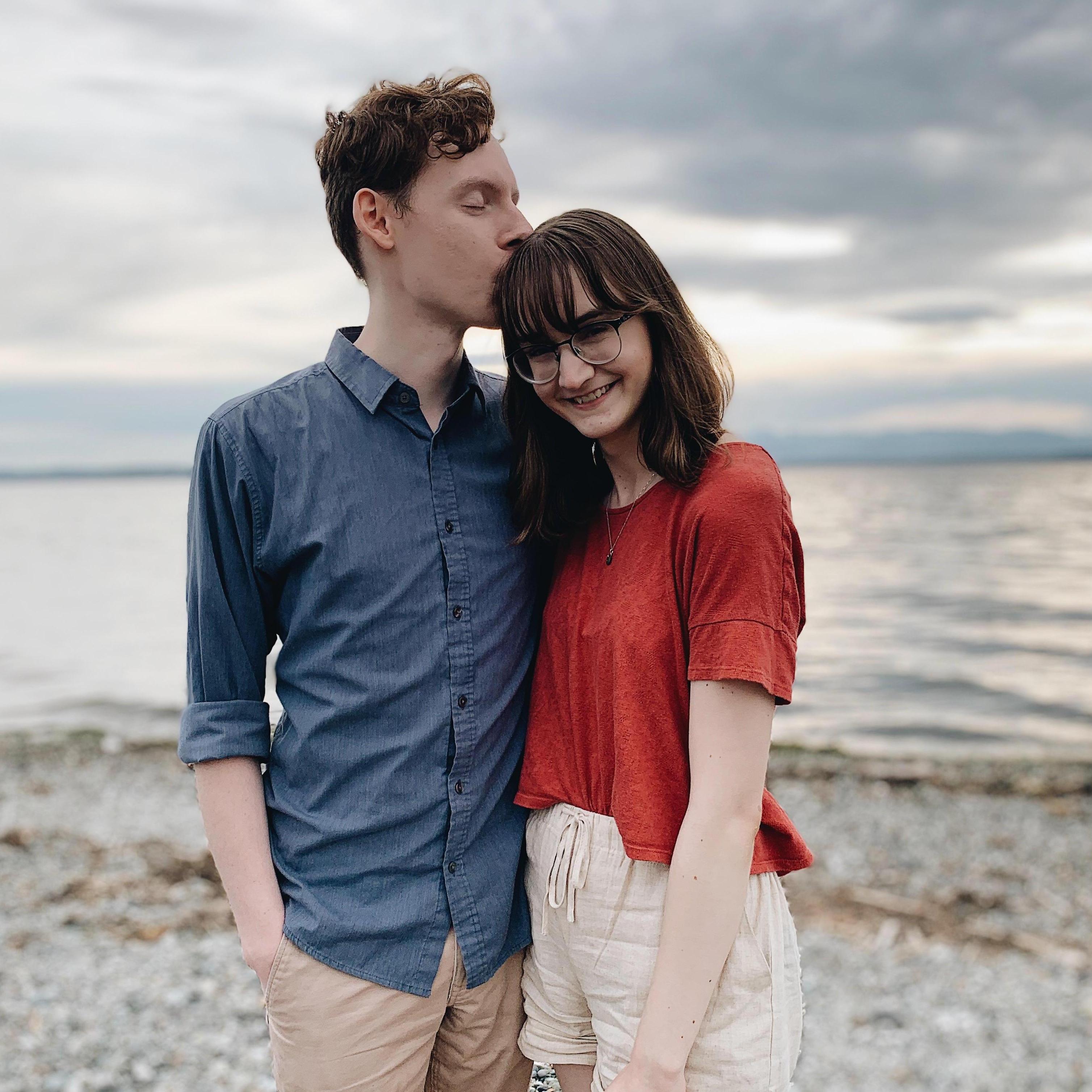 On the puget sound, just a couple of weeks before we got engaged