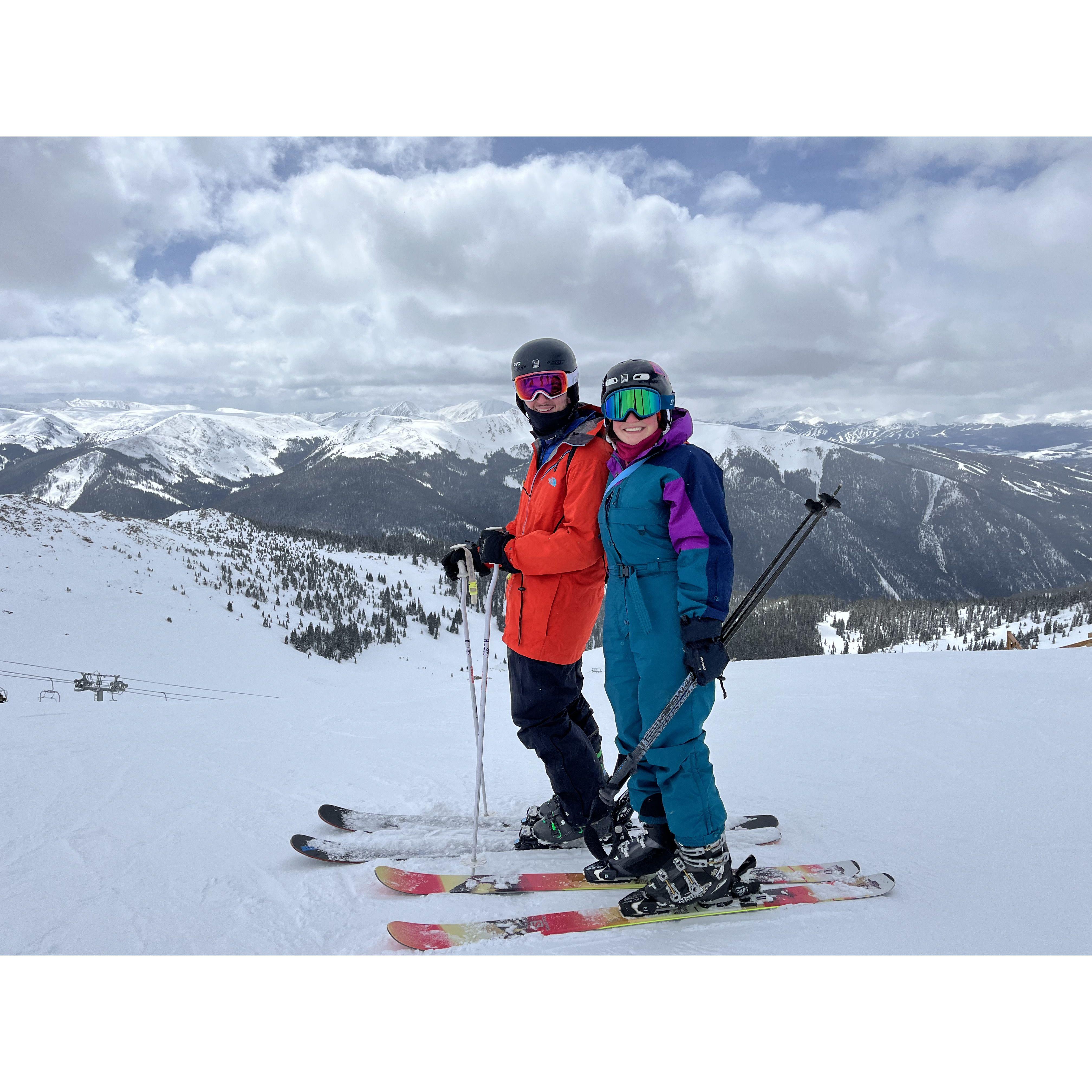 In Boulder, we enjoyed making new friends and exploring new ski mountains.  After a year of loving living together, it was time for Abigail to continue her education as well.