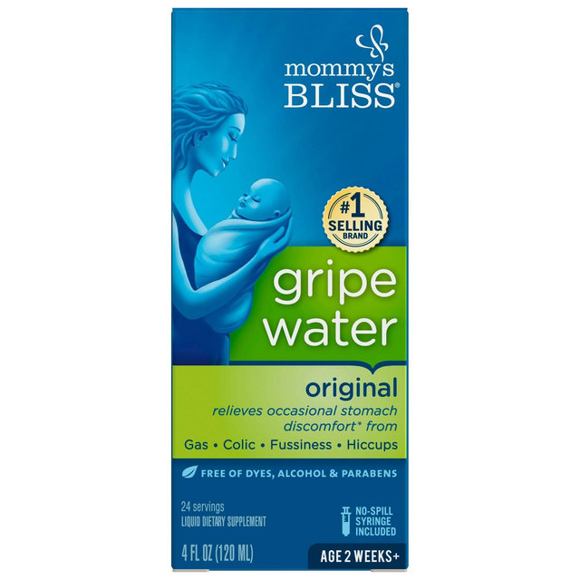 Mommy's Bliss Gripe Water for Babies with Gas, Colic or Stomach Discomfort - 4 fl oz