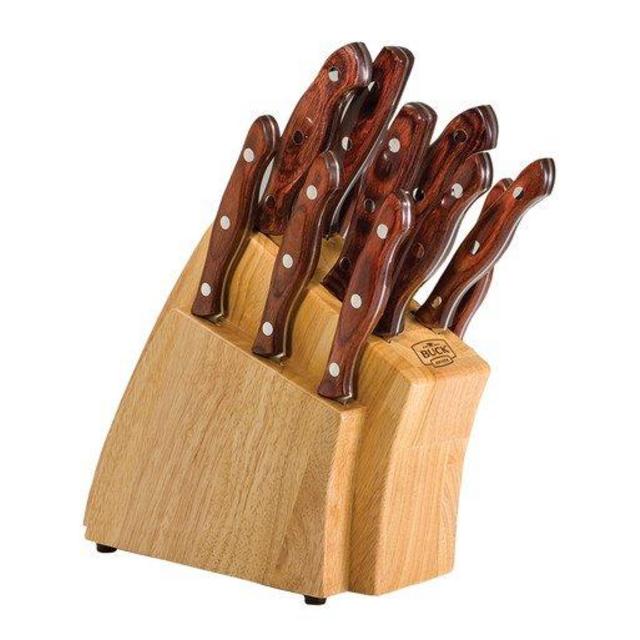 13 Piece Kitchen Cutlery Set (Rosewood)