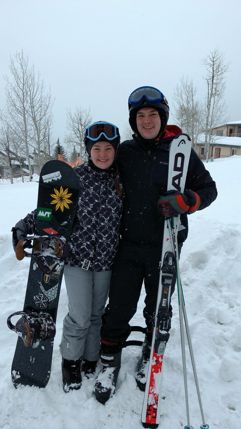 Our first ski trip! Winter 2017