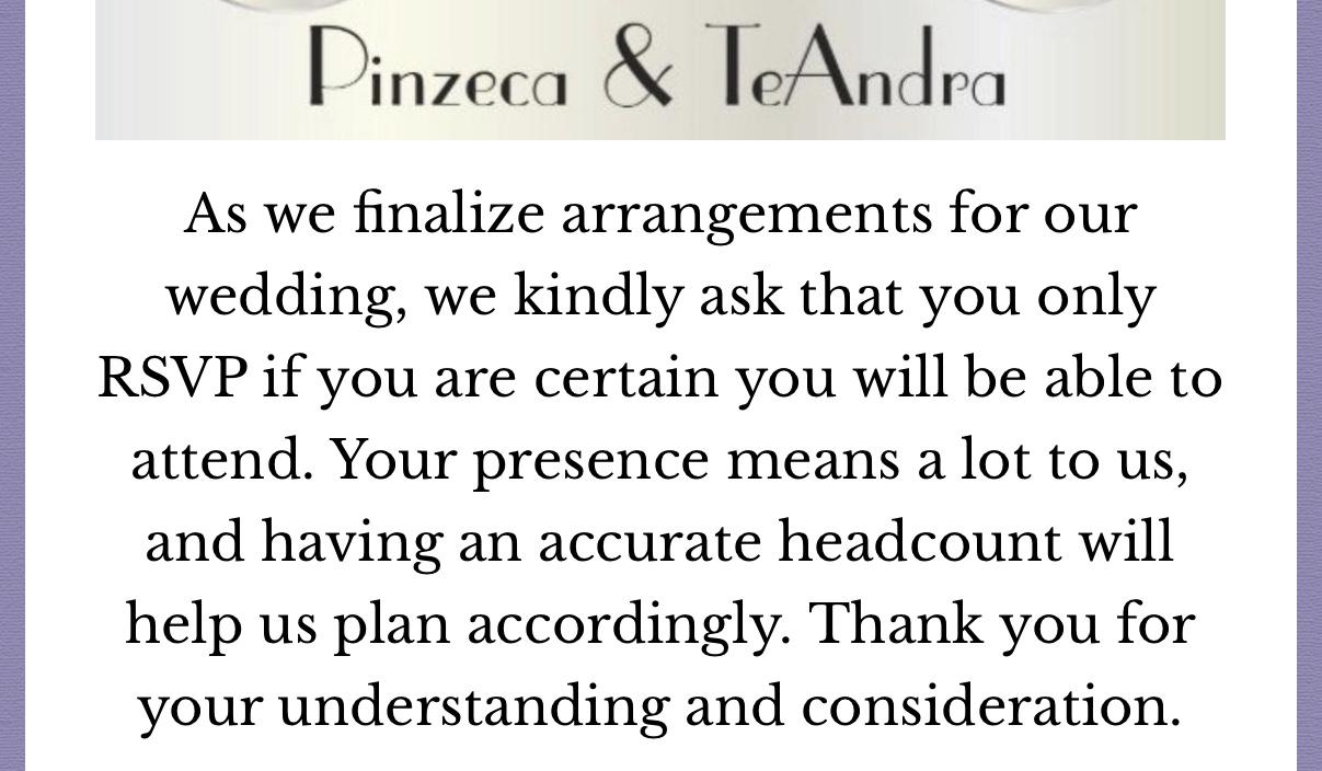 The Wedding Website of Pinzeca LaCour and TeAndra Clayton