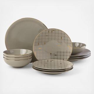 Trianna 12-Piece Dinnerware Set, Service for 4