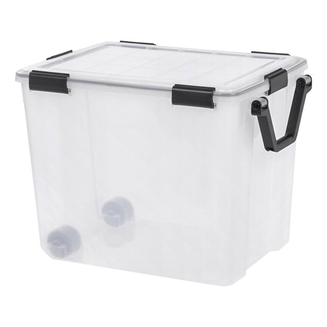 IRIS 103qt Weathertight Storage Box Clear