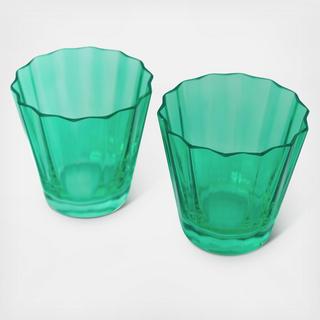 Estelle Sunday Low Ball Glass, Set of 2