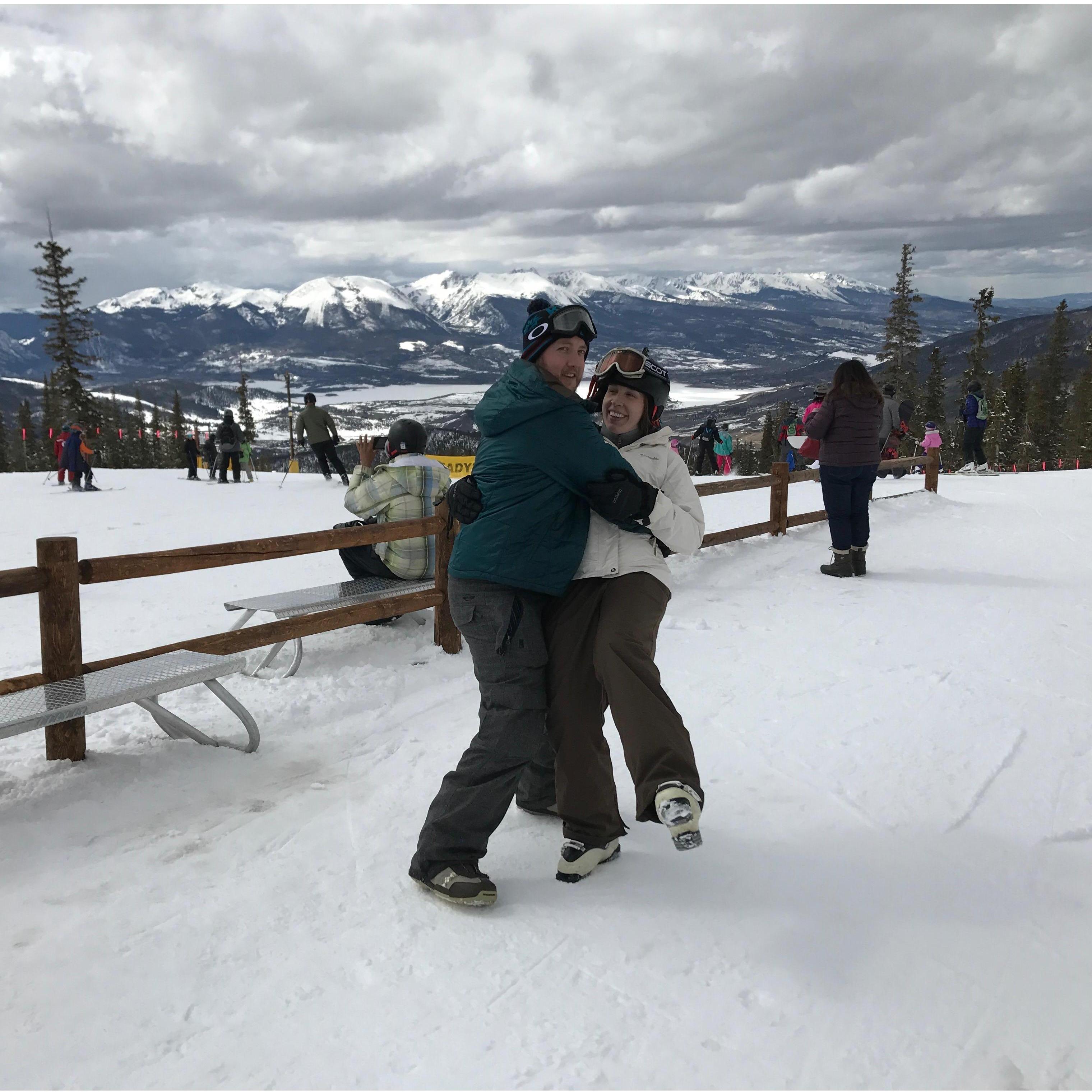 Skiing at Keystone in Colorado